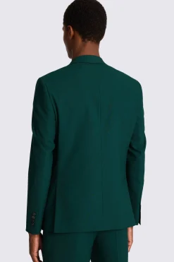 DKNY Slim Fit Dark Green Suit