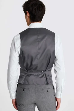 DKNY Slim Fit Grey Performance Waistcoat