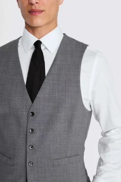 DKNY Slim Fit Grey Performance Waistcoat