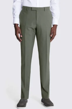DKNY Slim Fit Sage Green Trousers