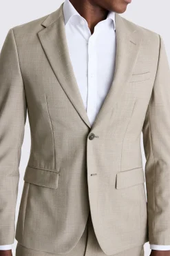 DKNY Slim Fit Taupe Performance Suit