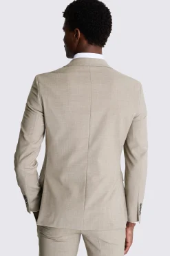 DKNY Slim Fit Taupe Performance Suit