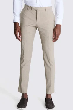 DKNY Slim Fit Taupe Performance Suit