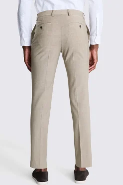 DKNY Slim Fit Taupe Trousers