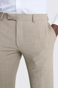 DKNY Slim Fit Taupe Trousers