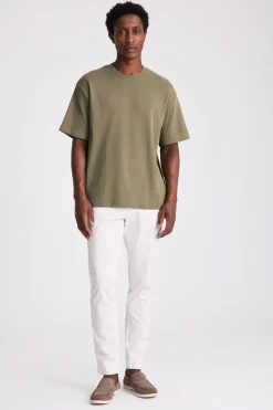 Dusty Green Heavyweight Crew-Neck T-Shirt
