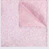 Dusty Pink Floral Swirl Silk Pocket Square