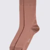 Dusty Pink Herringbone Socks