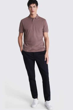 Dusty Pink Piqué Polo Shirt