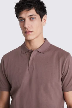Dusty Pink Piqué Polo Shirt