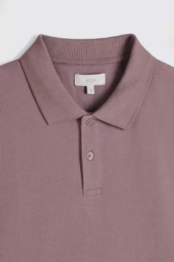 Dusty Pink Piqué Polo Shirt