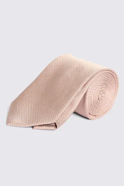 Dusty Pink Silk Semi Plain Tie