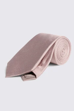 Dusty Pink Silk Semi Plain Tie