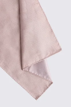 Dusty Pink Silk Semi-Plain Pocket Square