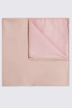 Dusty Pink Silk Semi-Plain Pocket Square