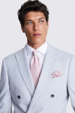 Dusty Pink Textured Pocket Square