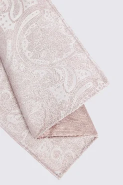 Dusty Pink Wedding Paisley Pocket Square