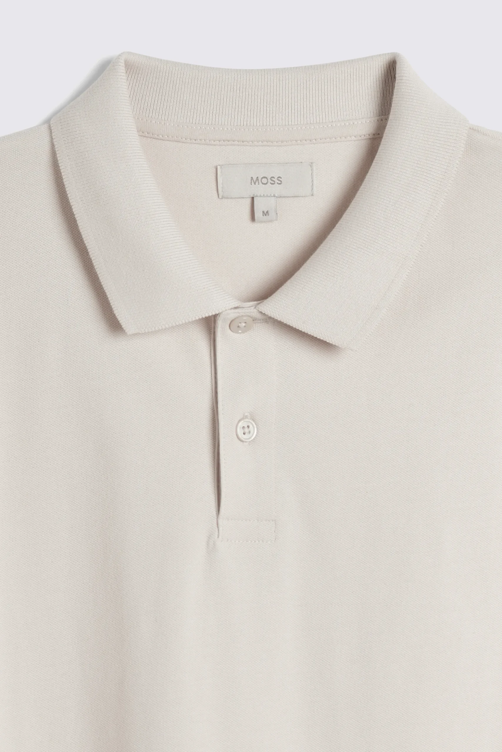 Ecru Pique Polo Shirt