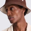 Ecru Reversible Cotton Twill Bucket Hat