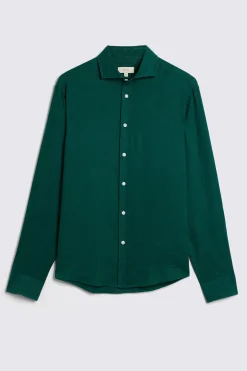 Emerald Green Linen Shirt