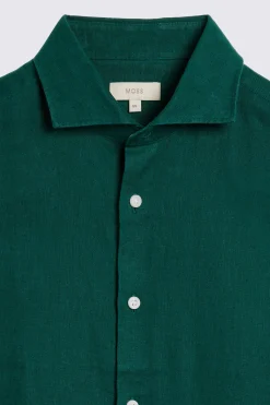 Emerald Green Linen Shirt