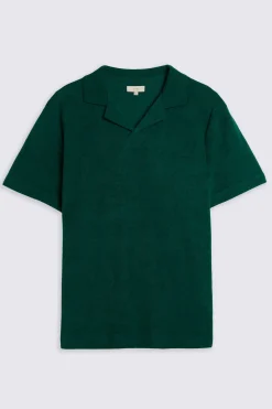 Emerald Green Terry Towelling Skipper Polo