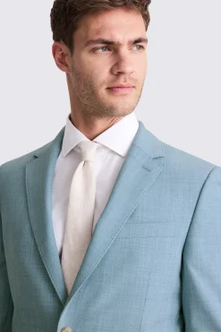 French Connection Slim Fit Teal Marl Suit