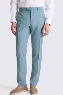French Connection Slim Fit Teal Marl Trousers