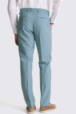 French Connection Slim Fit Teal Marl Trousers