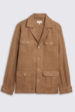 Gold Linen Safari Shacket