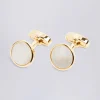 Gold Mother of Pearl Cufflinks