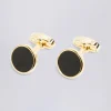 Gold Onyx Cufflinks