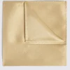 Gold Silk Oxford Pocket Square