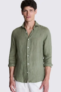 Green Linen Shirt