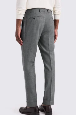 Grey Wool Tailored Trousers