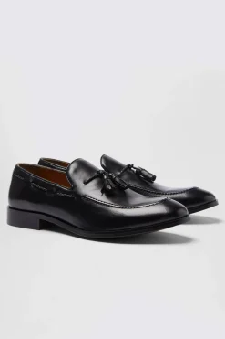 Highgate Black Tassel Loafers