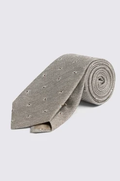 Italian Neutral Paisley Tie