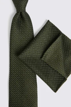 Italian Olive Grenadine Tie
