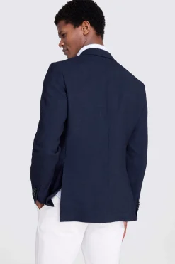 Italian Tailored Fit Blue Wool Jacket