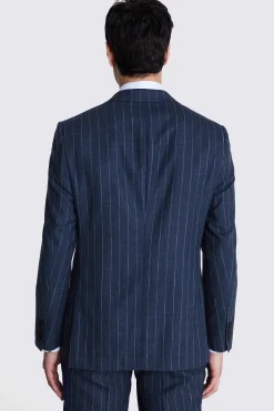Italian Tailored Fit Blue Stripe Suit
