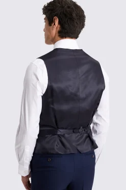 Italian Tailored Fit Bright Blue Waistcoat