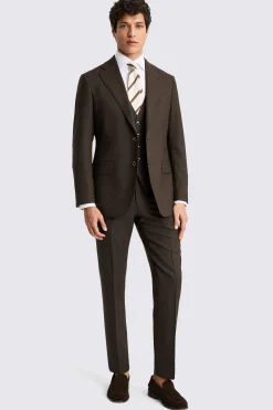 Italian Tailored Fit Brown Suit