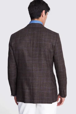 Italian Tailored Fit Brown Texture Jacket