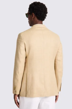 Italian Tailored Fit Camel Herringbone Jacket