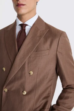 Italian Tailored Fit Copper Herringbone Suit