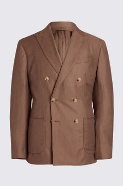 Italian Tailored Fit Copper Herringbone Suit