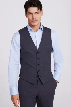 Italian Tailored Fit Grey Waistcoat