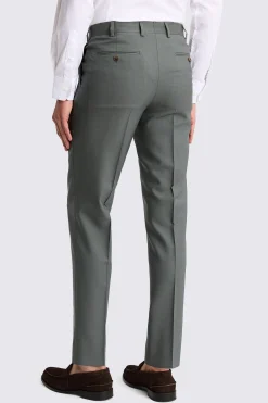 Italian Tailored Fit Khaki Trousers