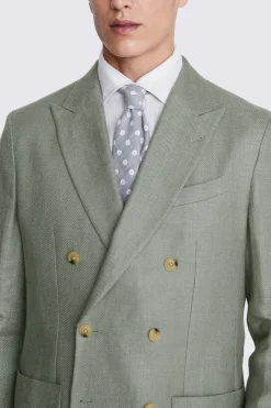 Italian Tailored Fit Light Army Twill Jacket