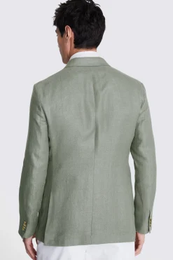 Italian Tailored Fit Light Army Twill Jacket